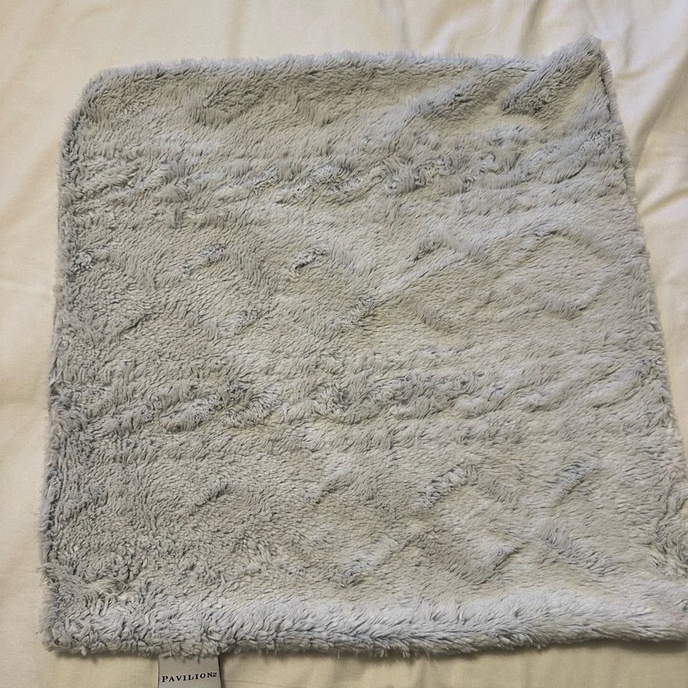 💗5 for $15💗 Pavillon Plush Square Throw Pillow Cover - Light Gray